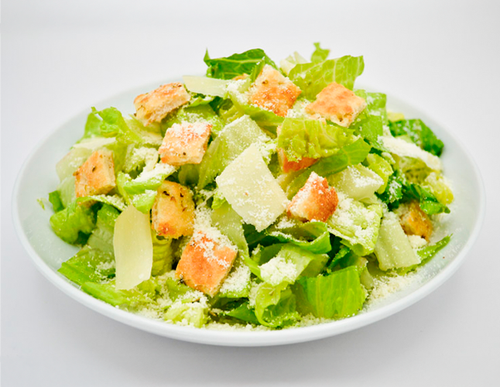 Caesar Salad — Romaine lettuce, croutons, Parmesan cheese and Caesar dressing.